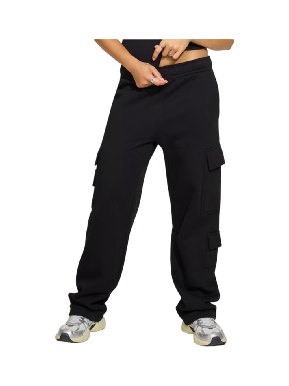 Garage UltraFleece Cargo Straight Sweatpants Black NWT Size M